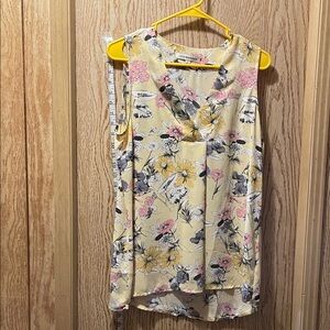 Madison Yellow Floral Tank Top